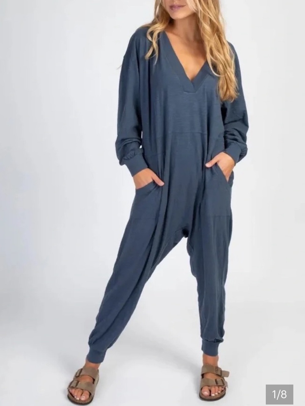 Natural Life Johnnie Jumpsuit 100% Cotton. Size Large.